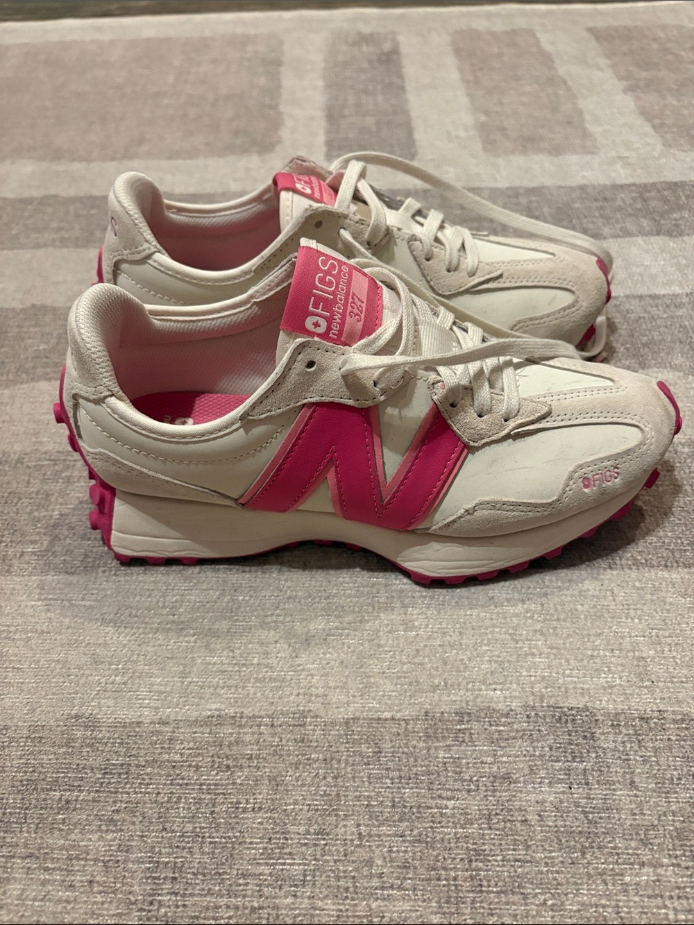 Unisex F’ing Pink Figs New Balance 327 LIMITED EDITION